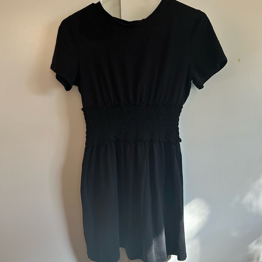 Topshop Black Mini Dress Sz 2